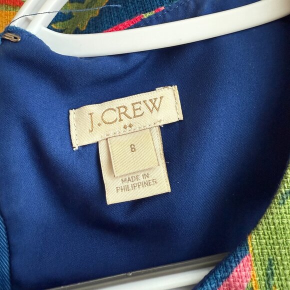 J.Crew Vibrant Tropical Floral Sleeveless Dress | Size 8 - Picture 6 of 7